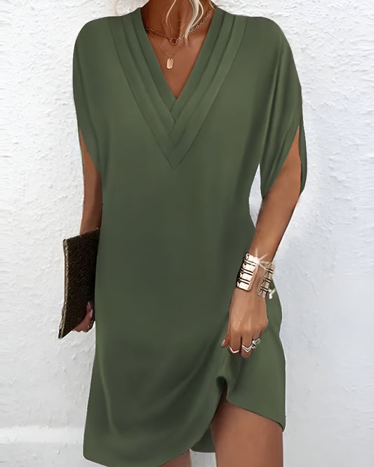 Elegante Jurk met V-Hals